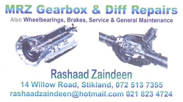 MRZ Gearbox & Diff Repairs, 14 Willow Road, Stikland
